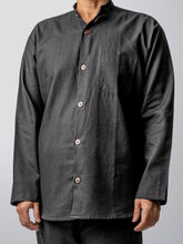 OBSIDIAN MANDARIN SHIRT