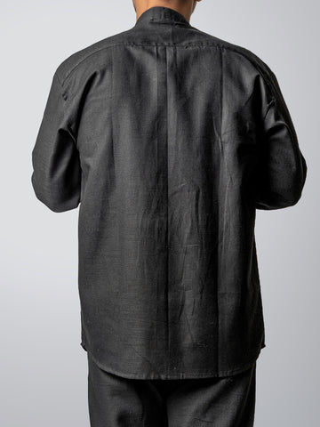 OBSIDIAN MANDARIN SHIRT