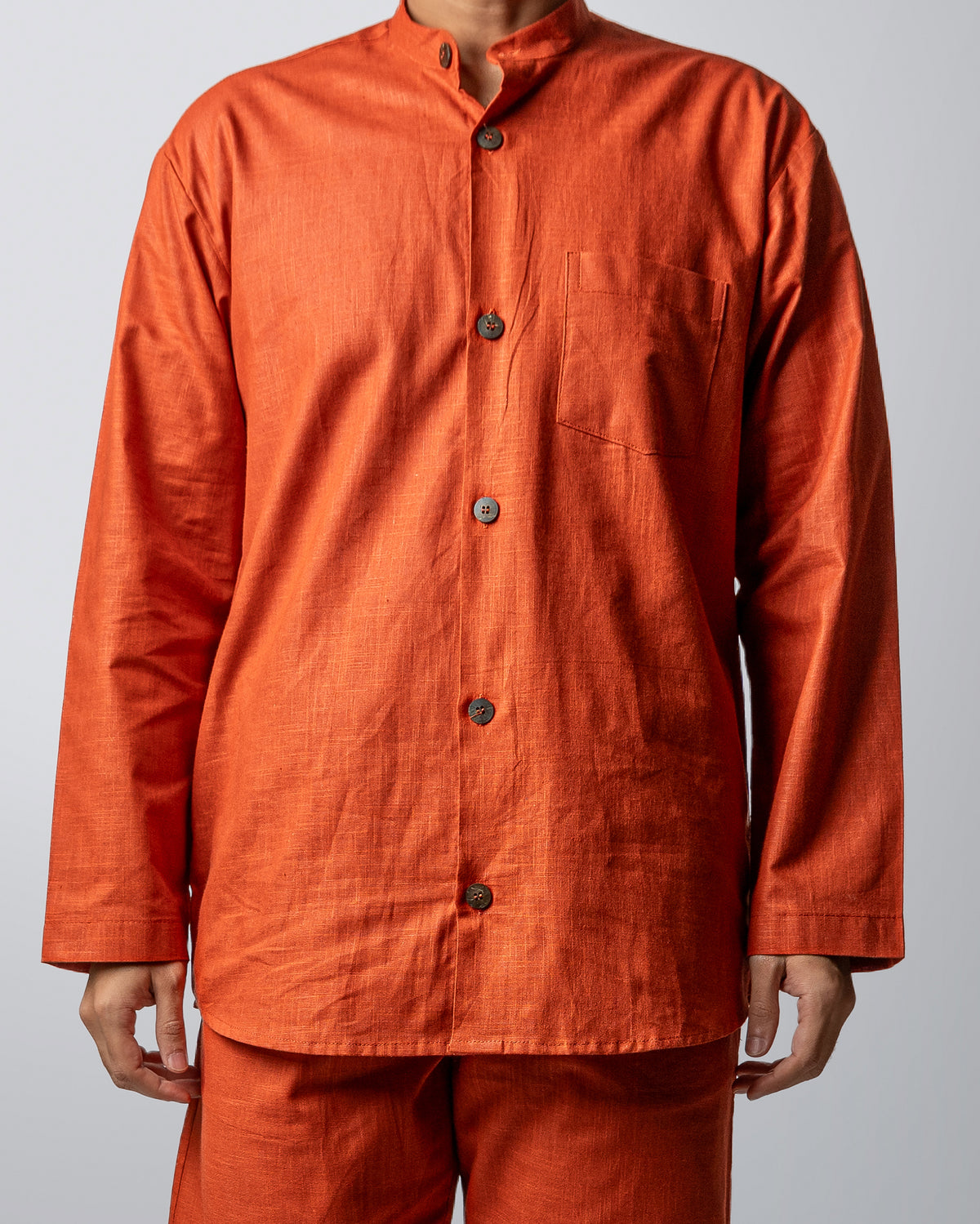 CLAY EARTH MANDARIN SHIRT