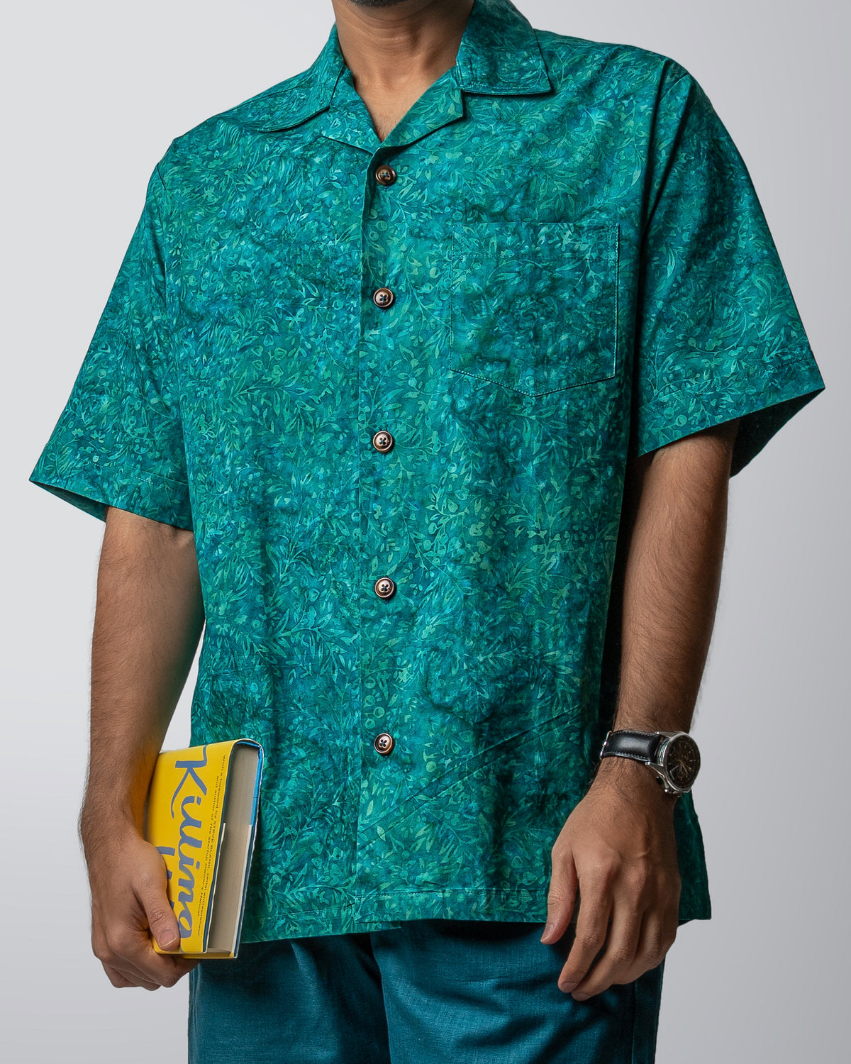 LAGOON BLUE CUBAN SHIRT